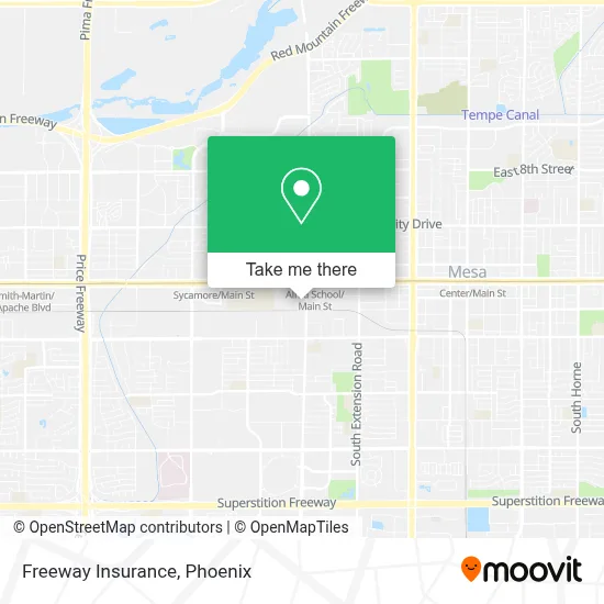 Freeway Insurance map