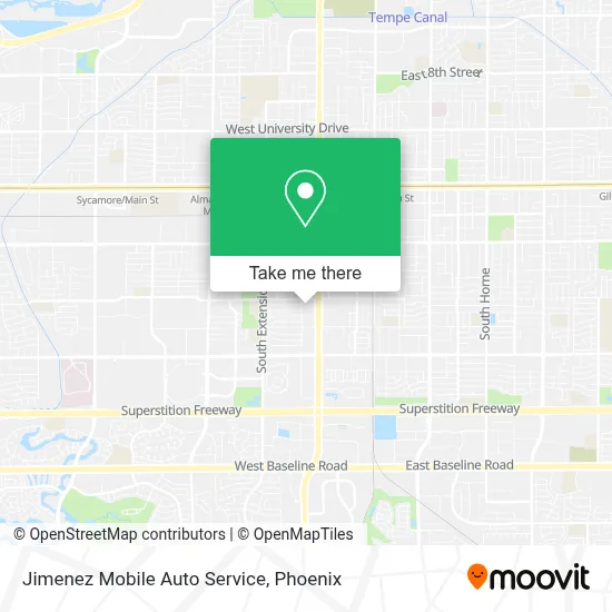 Jimenez Mobile Auto Service map