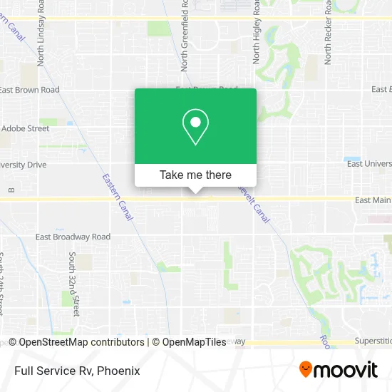 Full Service Rv map