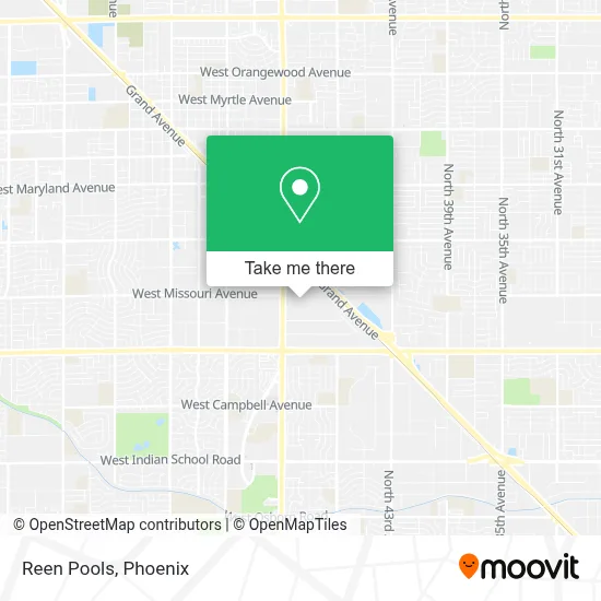 Reen Pools map