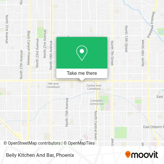 Belly Kitchen And Bar map