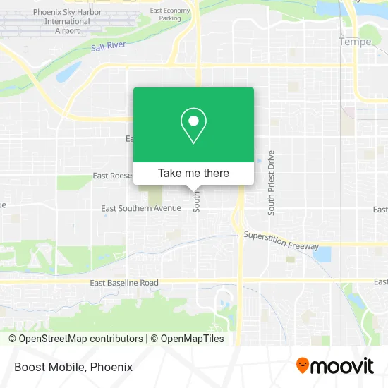Boost Mobile map