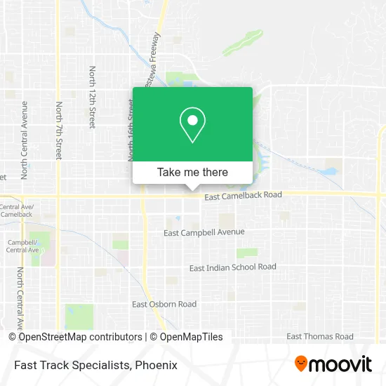 Fast Track Specialists map