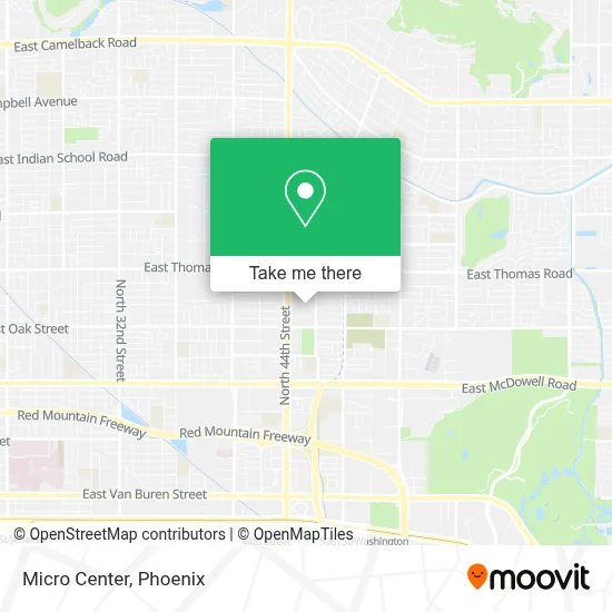 Micro Center map