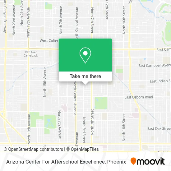 Arizona Center For Afterschool Excellence map