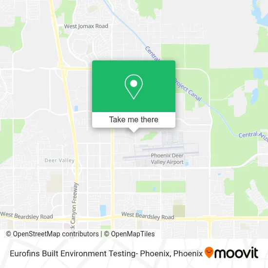 Eurofins Built Environment Testing- Phoenix map