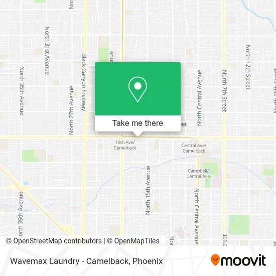 Wavemax Laundry - Camelback map