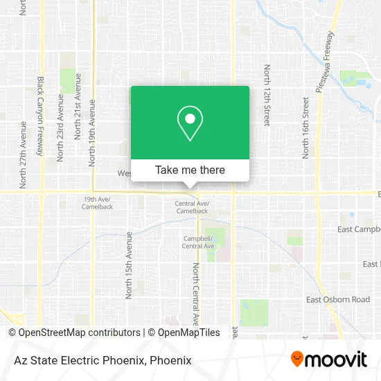 Az State Electric Phoenix map