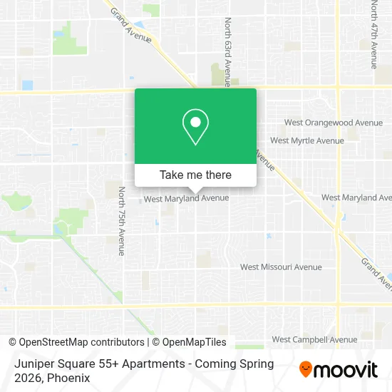 Juniper Square 55+ Apartments - Coming Spring 2026 map