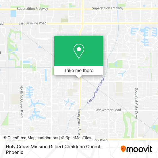 Holy Cross Mission Gilbert Chaldean Church map