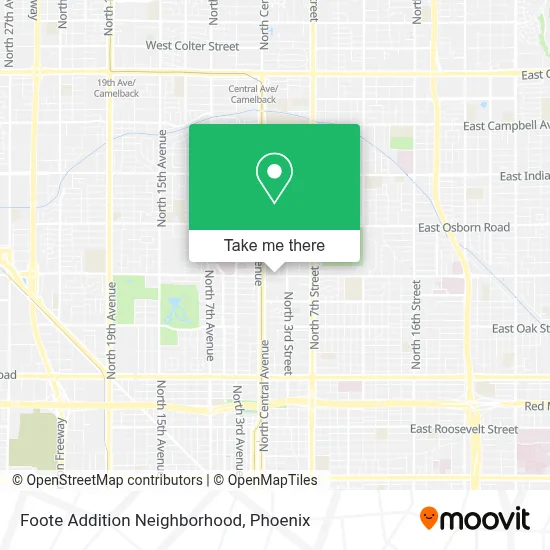 Foote Addition Neighborhood map