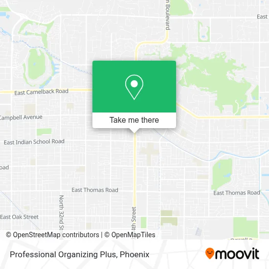 Professional Organizing Plus map