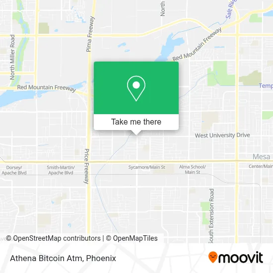 Athena Bitcoin Atm map