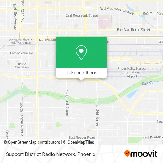 Support District Radio Network map