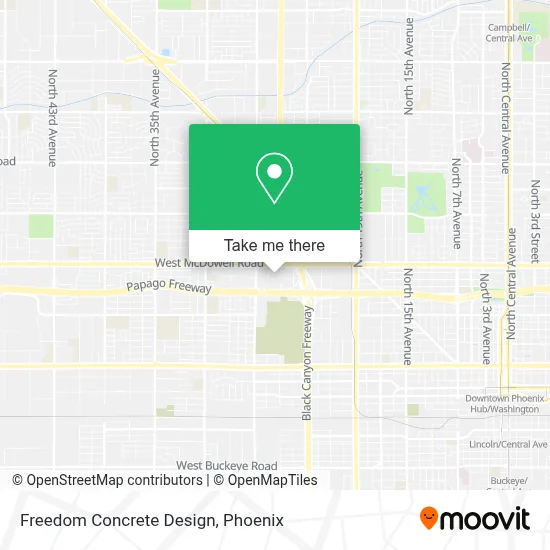 Freedom Concrete Design map