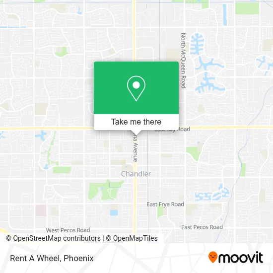 Rent A Wheel map