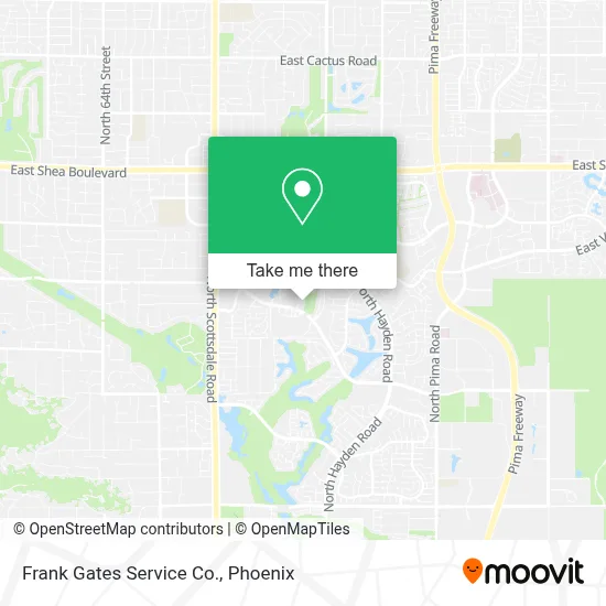 Frank Gates Service Co. map