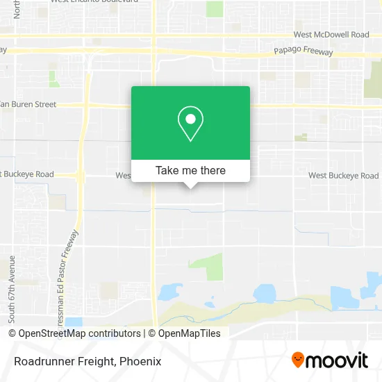 Roadrunner Freight map
