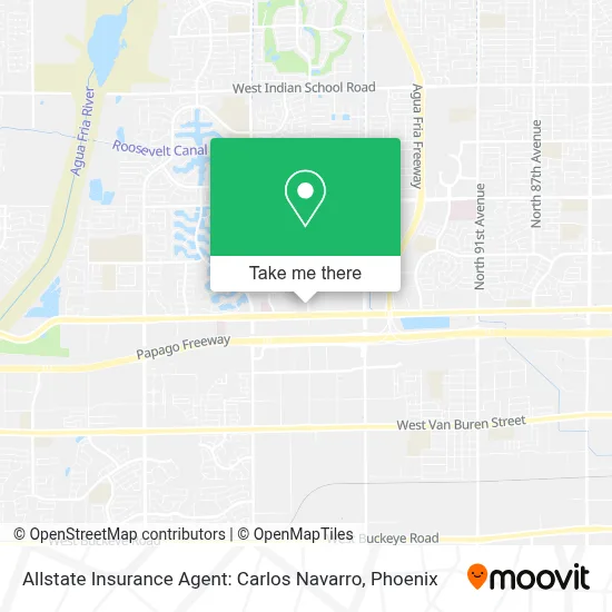Allstate Insurance Agent: Carlos Navarro map