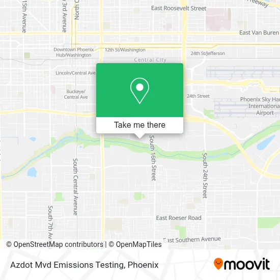 Azdot Mvd Emissions Testing map