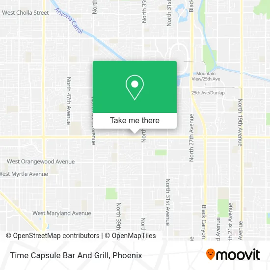 Time Capsule Bar And Grill map