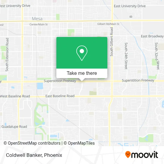Coldwell Banker map