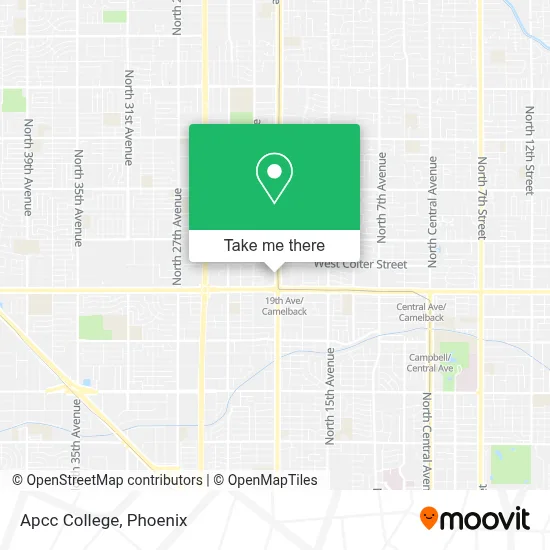 Apcc College map