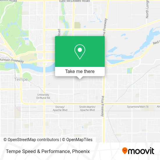 Tempe Speed & Performance map