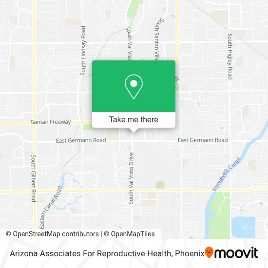 Arizona Associates For Reproductive Health map