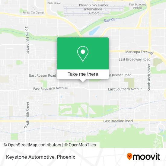 Keystone Automotive map