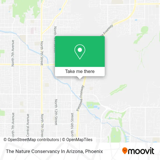 The Nature Conservancy In Arizona map