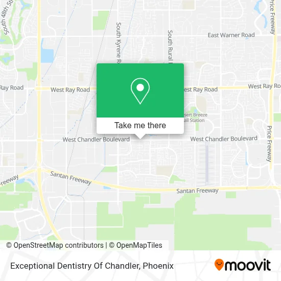 Exceptional Dentistry Of Chandler map