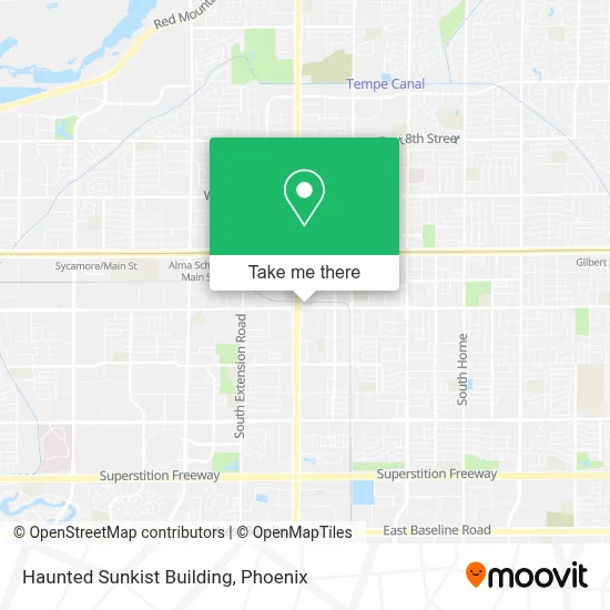 Haunted Sunkist Building map