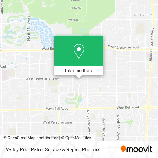 Valley Pool Patrol Service & Repair map