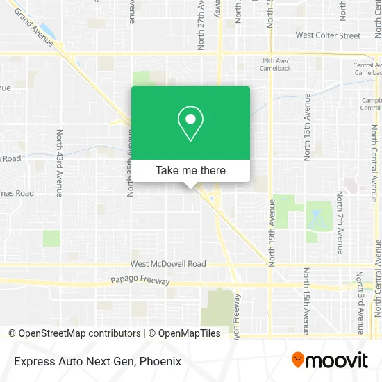 Express Auto Next Gen map