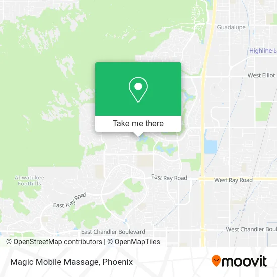 Magic Mobile Massage map