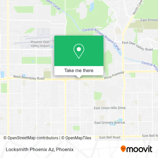 Locksmith Phoenix Az map