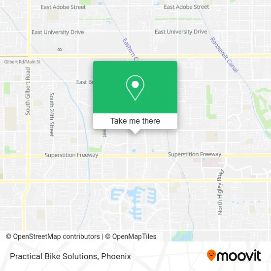 Practical Bike Solutions map