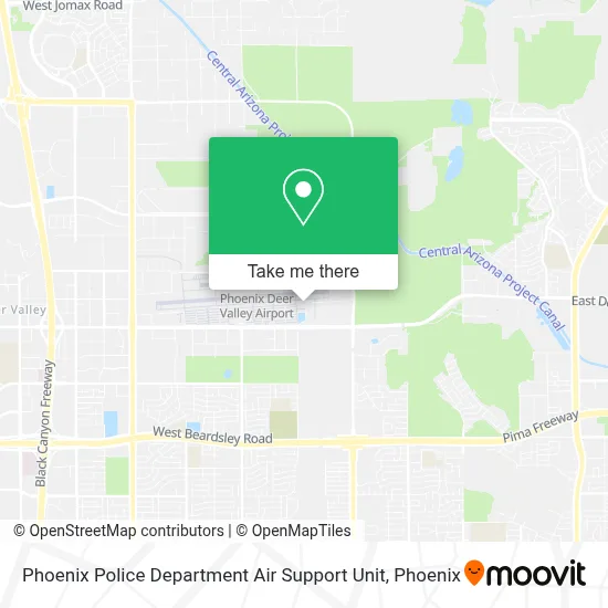 Phoenix Police Department Air Support Unit map