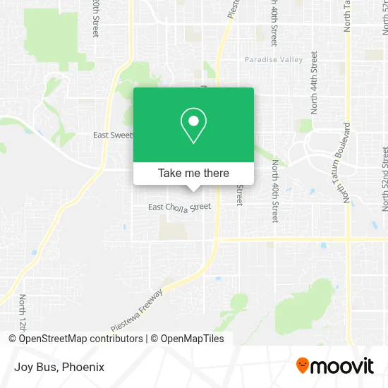 Joy Bus map