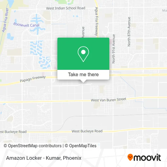 Amazon Locker - Kumar map