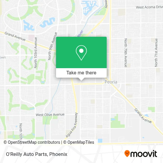O'Reilly Auto Parts map