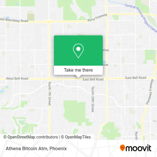 Athena Bitcoin Atm map