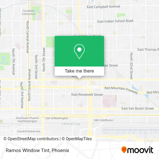 Ramos Window Tint map