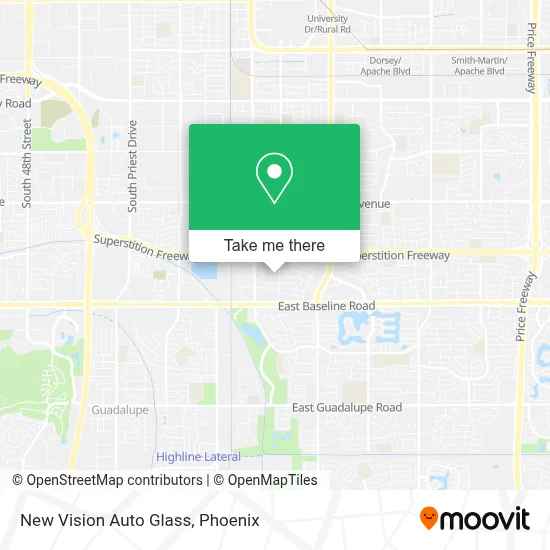 New Vision Auto Glass map