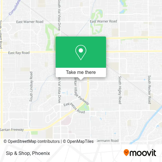 Sip & Shop map