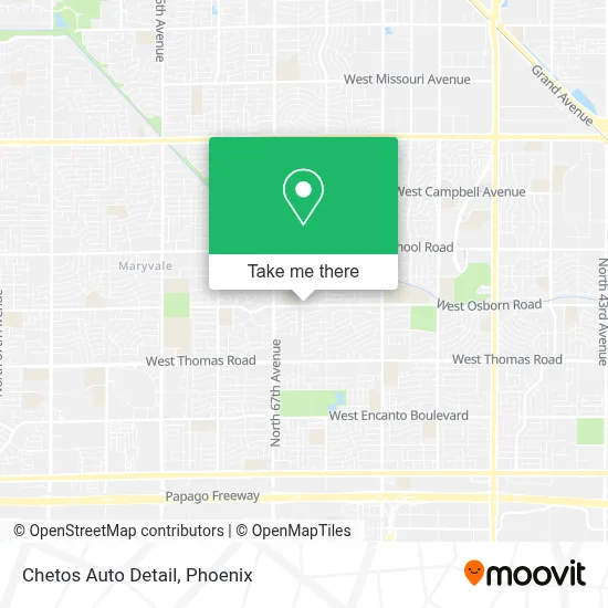 Chetos Auto Detail map
