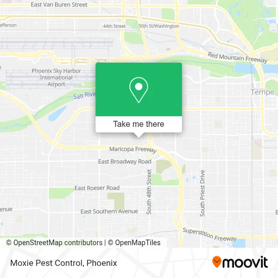 Moxie Pest Control map