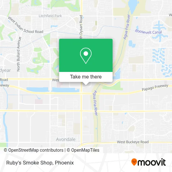 Ruby's Smoke Shop map