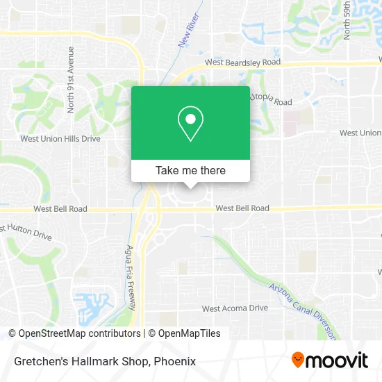 Gretchen's Hallmark Shop map
